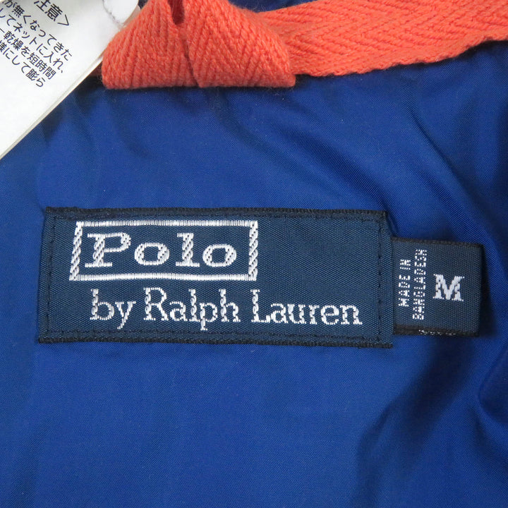 Pristine POLO RALPH LAUREN Down jacket Horse logo embroidered Orange mens M