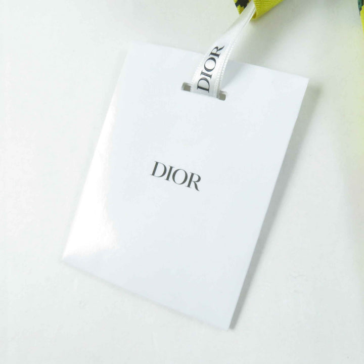 Pristine Christian Dior Short sleeve shirt Zodiac Pixel yellow silk Women 38