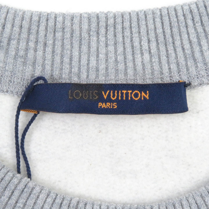 Pristine LOUIS VUITTON sweat Neon Working Man Sleeveless gray cotton mens S 1A972H