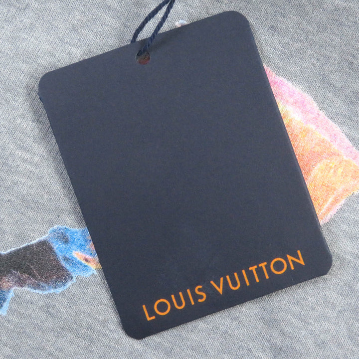 Pristine LOUIS VUITTON sweat Neon Working Man Sleeveless gray cotton mens S 1A972H