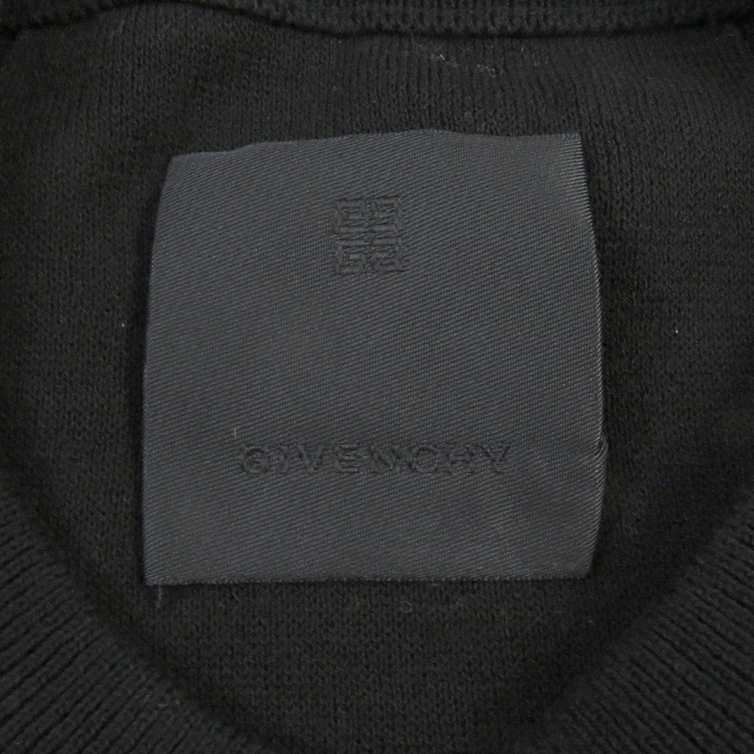 Excellent GIVENCHY×Disney sweater Oswald logo embroidery black cotton mens M BM90MS4YEB