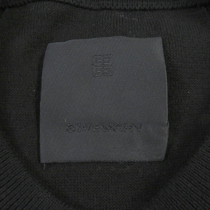 Excellent GIVENCHY×Disney sweater Oswald logo embroidery black cotton mens M BM90MS4YEB