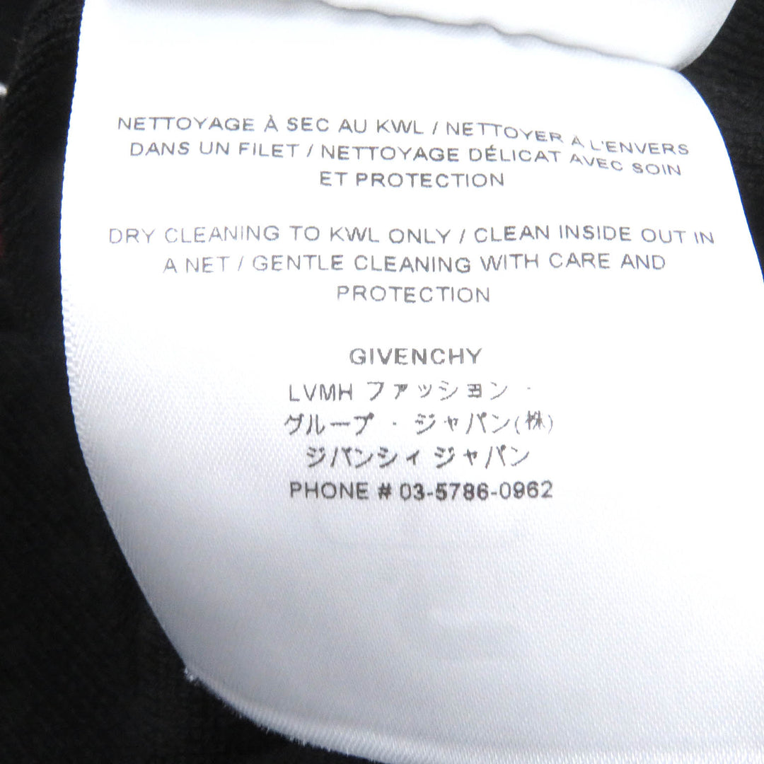 Excellent GIVENCHY×Disney sweater Oswald logo embroidery black cotton mens M BM90MS4YEB