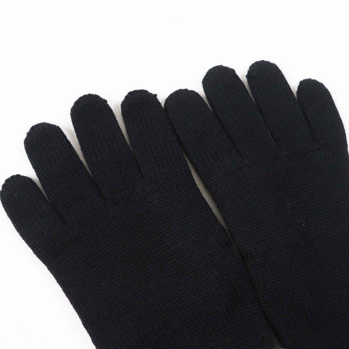 Pristine CHANEL gloves COCO Mark Bicolor Black White wool Women