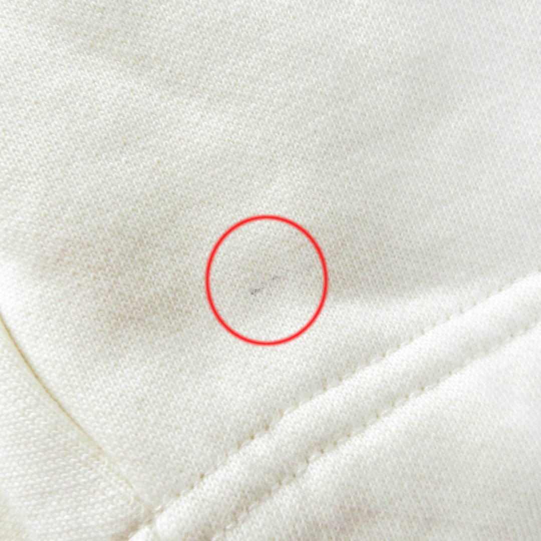 Great MONCLER sweat FELPA Oversized long sleeve sweatshirt with logo Ivory cotton Women S
