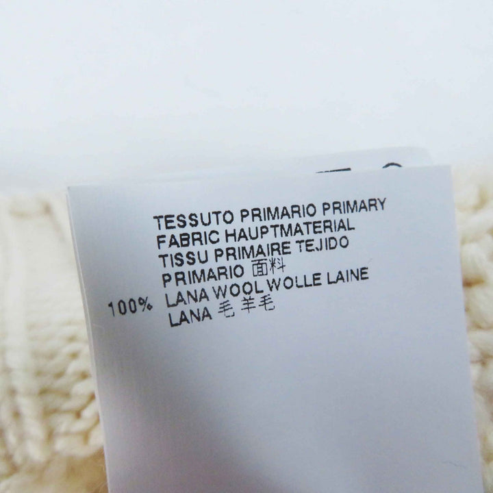 Excellent Maison Margiela knit Cable knit Long sleeves Ivory wool Women S S29Gold Plated0024