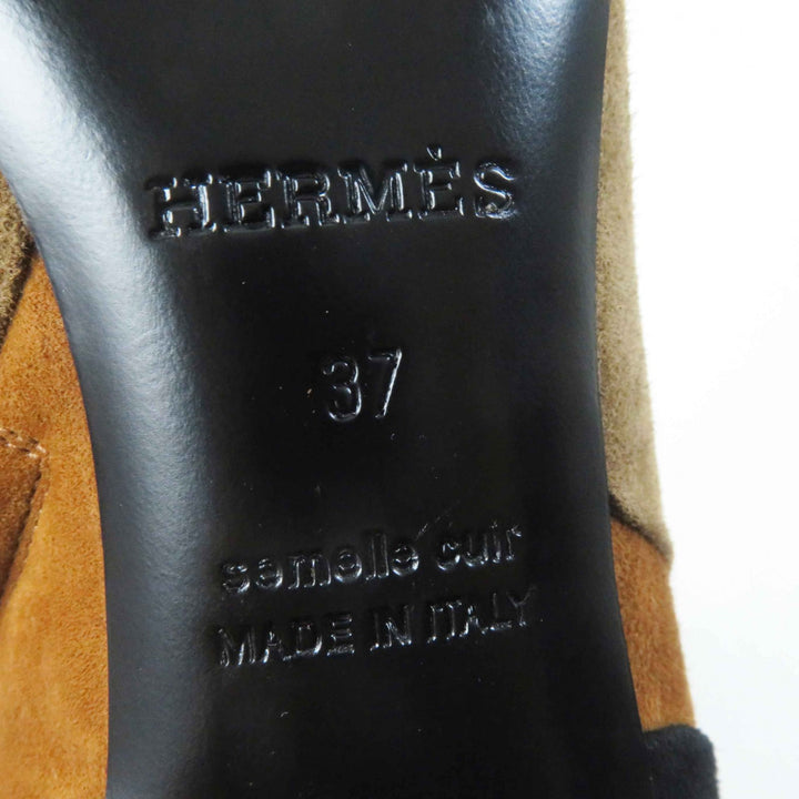 Great HERMES short boots BROOKE Multi Suede leather Women 37