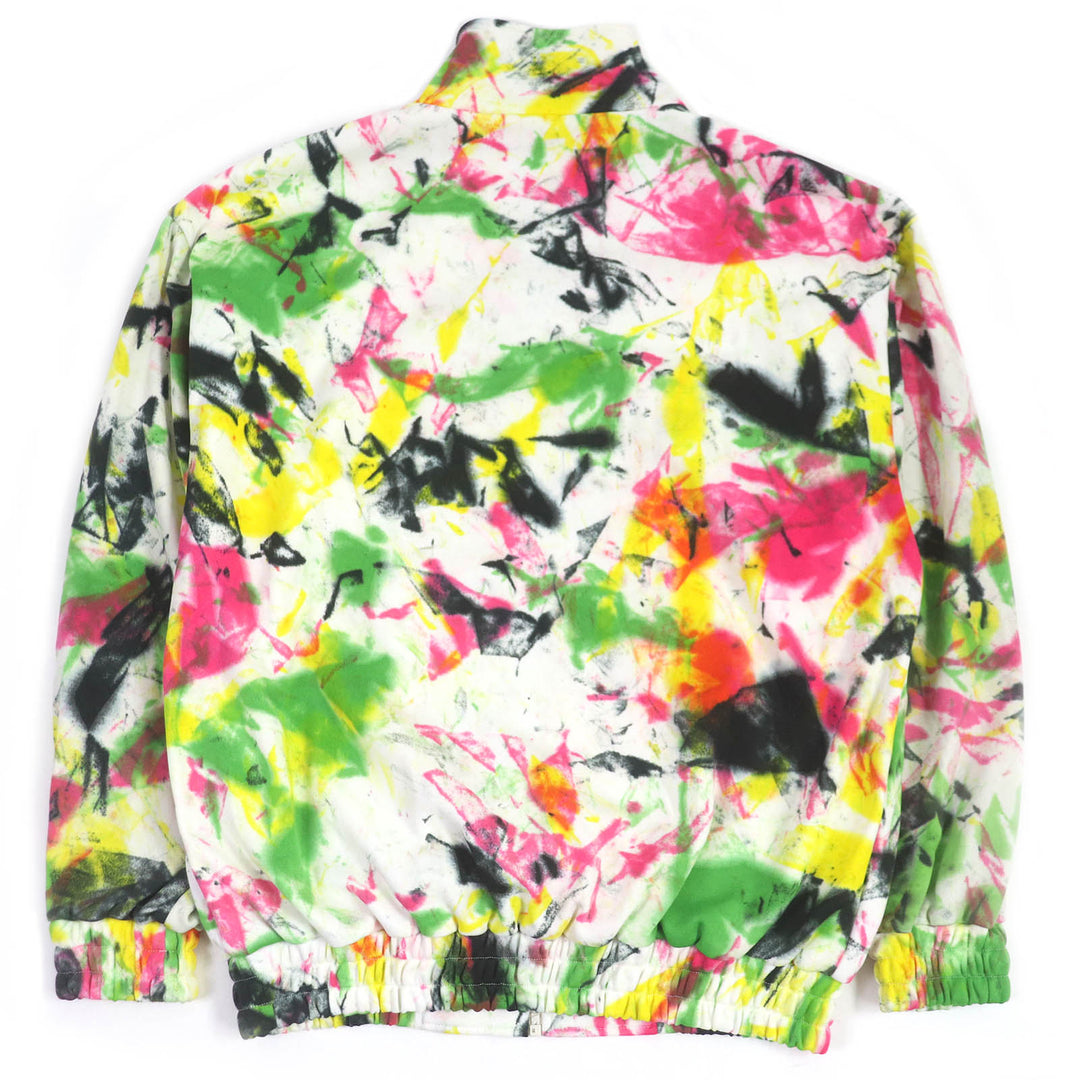 Excellent CELINE Jersey Triomphe Zip Paint Design Track Jacket mens S 2Y671383Q