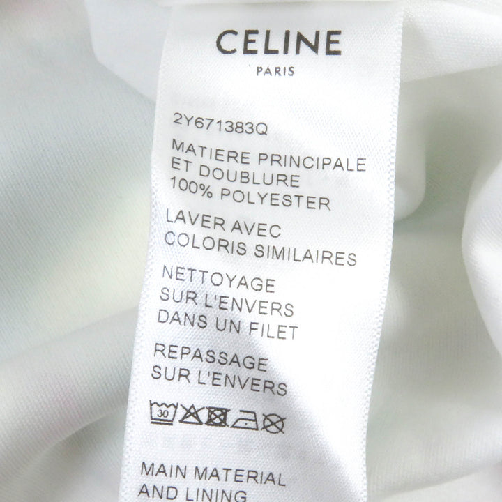 Excellent CELINE Jersey Triomphe Zip Paint Design Track Jacket mens S 2Y671383Q