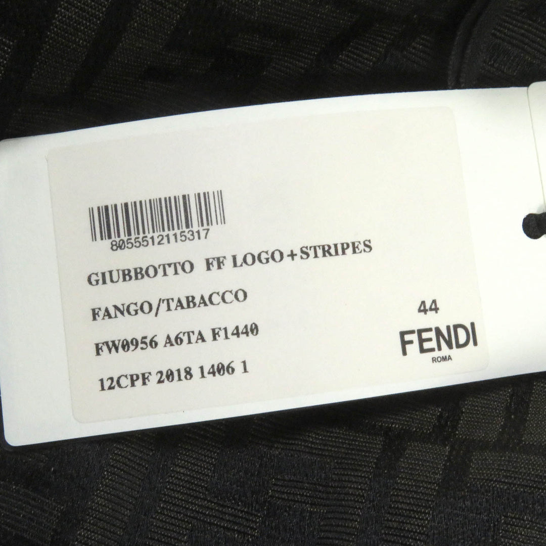 Pristine FENDI Mountain parka FF Logo Zucca Logo Tape Hoodie polyester mens 44 FW0956