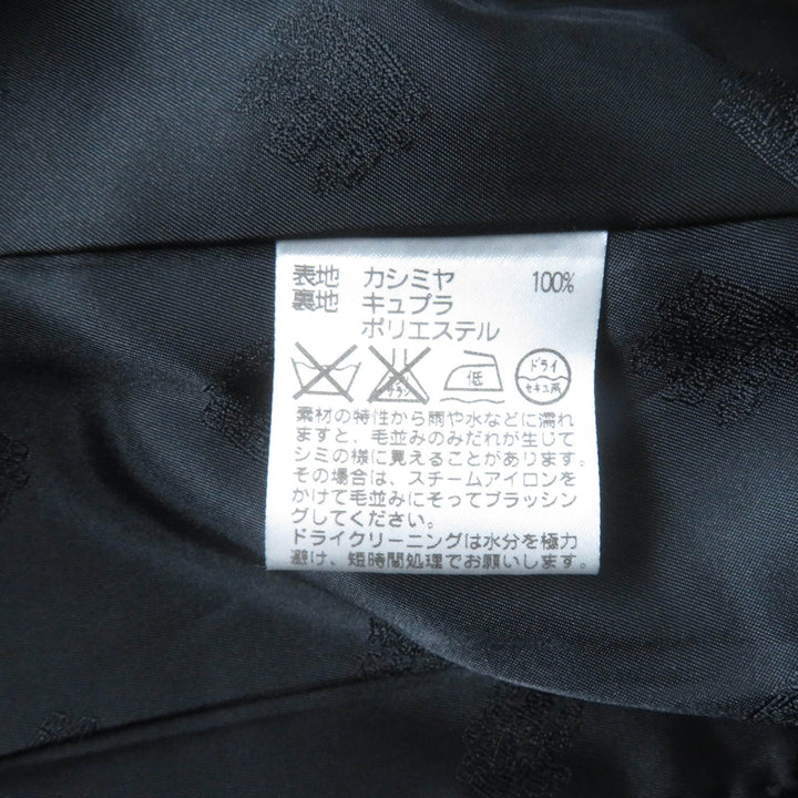 Great Aquascutum LONDON coat Figurine tailoring black cashmere Women 9
