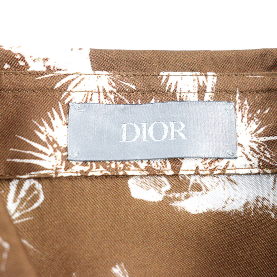 Excellent DIOR×Travis Scott Long sleeve shirt cactus jack silk mens 38 013C501A5529