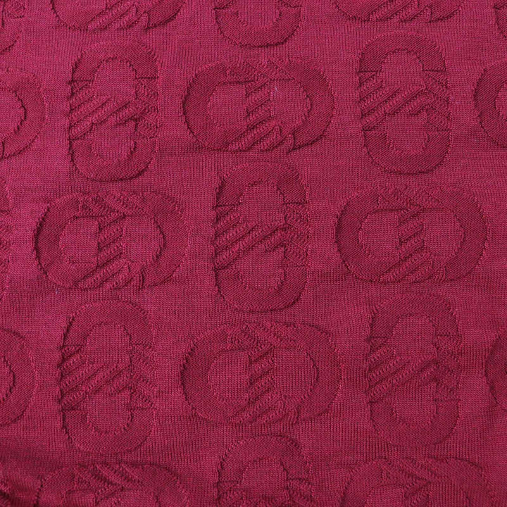 Excellent HERMES knit Chne Dunkel Bordeaux silk Women 38 3E2614D3