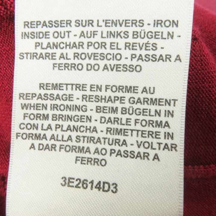 Excellent HERMES knit Chne Dunkel Bordeaux silk Women 38 3E2614D3