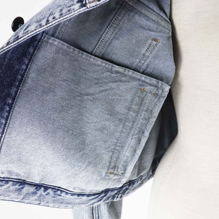 LOUIS VUITTON Denim Jacket velvet accent denim jacket blue Women 36 1AFEPI