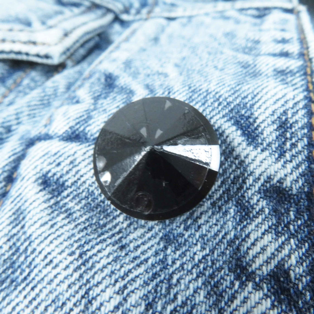 LOUIS VUITTON Denim Jacket velvet accent denim jacket blue Women 36 1AFEPI
