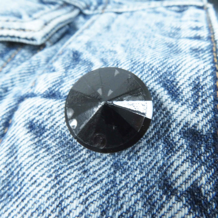 LOUIS VUITTON Denim Jacket velvet accent denim jacket blue Women 36 1AFEPI