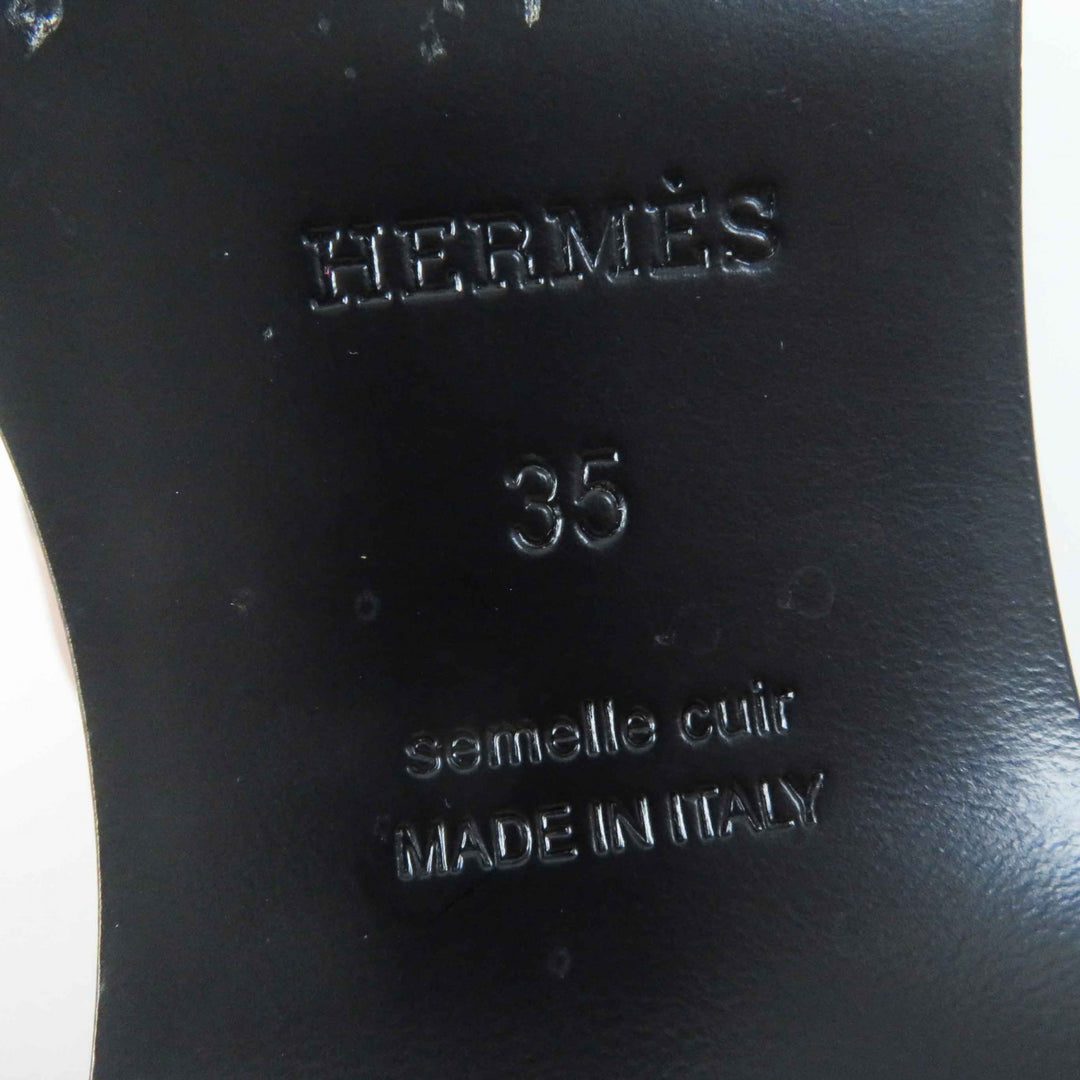 Great HERMES Sandals Carlotta Kelly Buckle Sabot/Mule/ Indigo blue denim Women