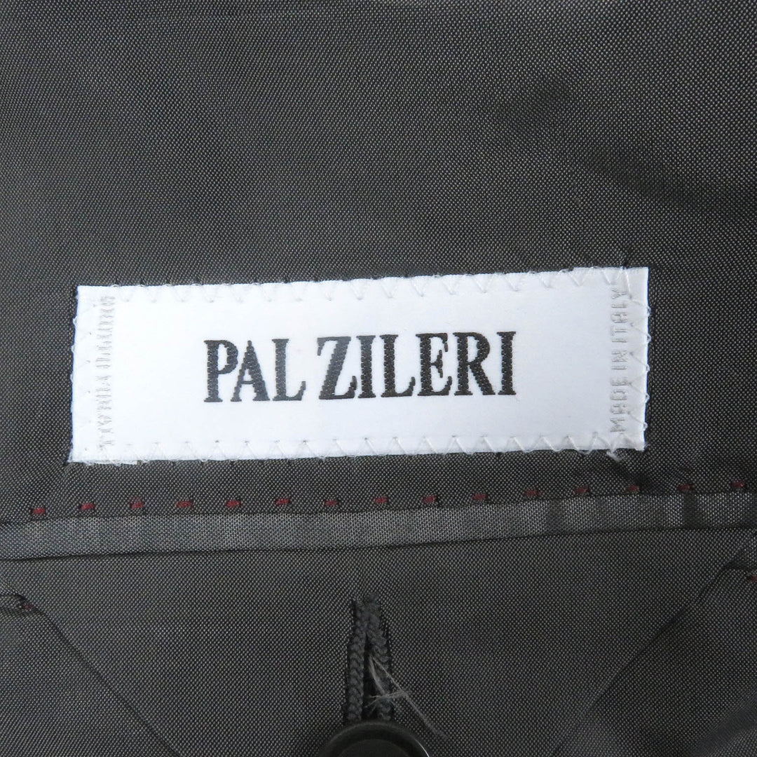 Excellent PAL ZILERI suit stripe single Dark gray wool mens 46