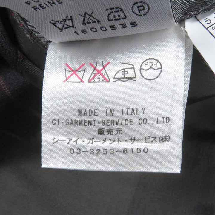 Excellent PAL ZILERI suit stripe single Dark gray wool mens 46