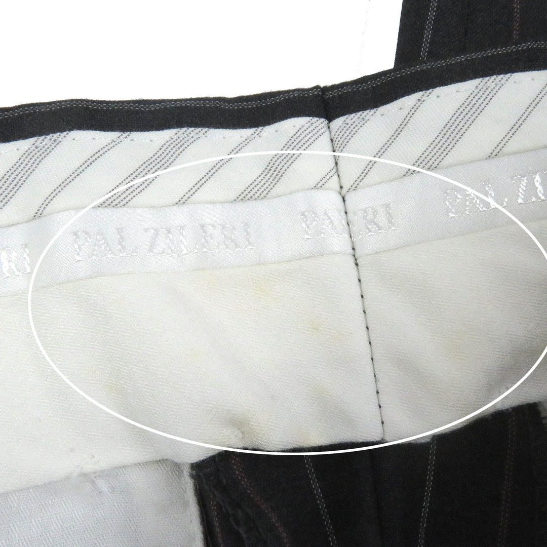 Excellent PAL ZILERI suit stripe single Dark gray wool mens 46