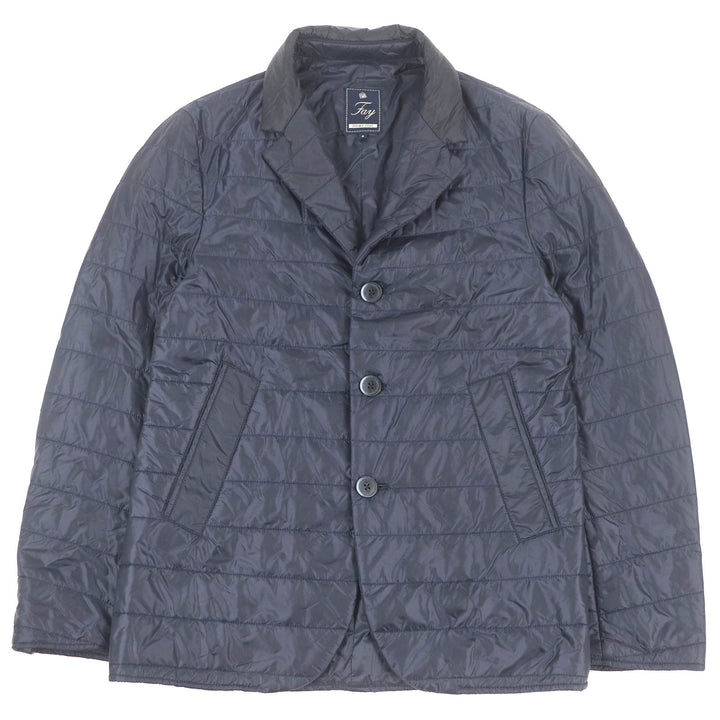 Excellent Fay Chester coat Navy Virgin wool mens S