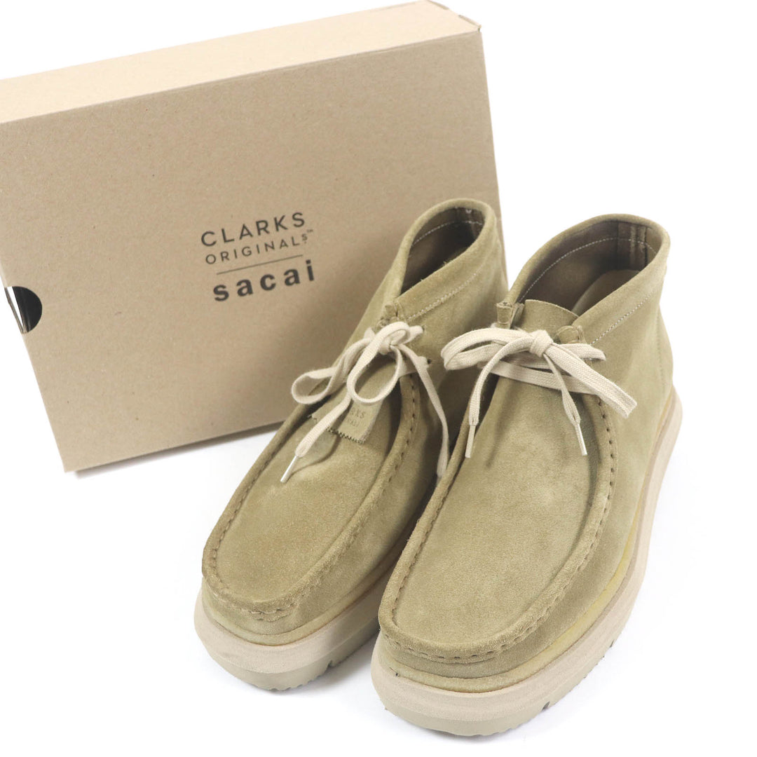 Pristine sacai×Clarks boots Hybrid Wallabee Boots Wallaby Suede leather 6.5