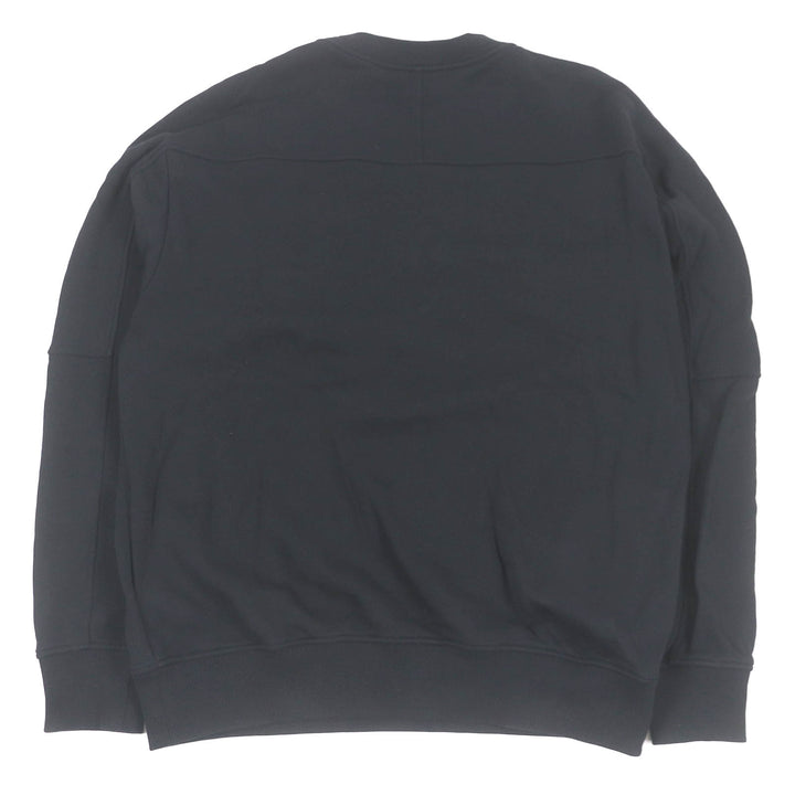 Great BALMAIN sweat Logo embossed crew neck sweatshirt black cotton mens S