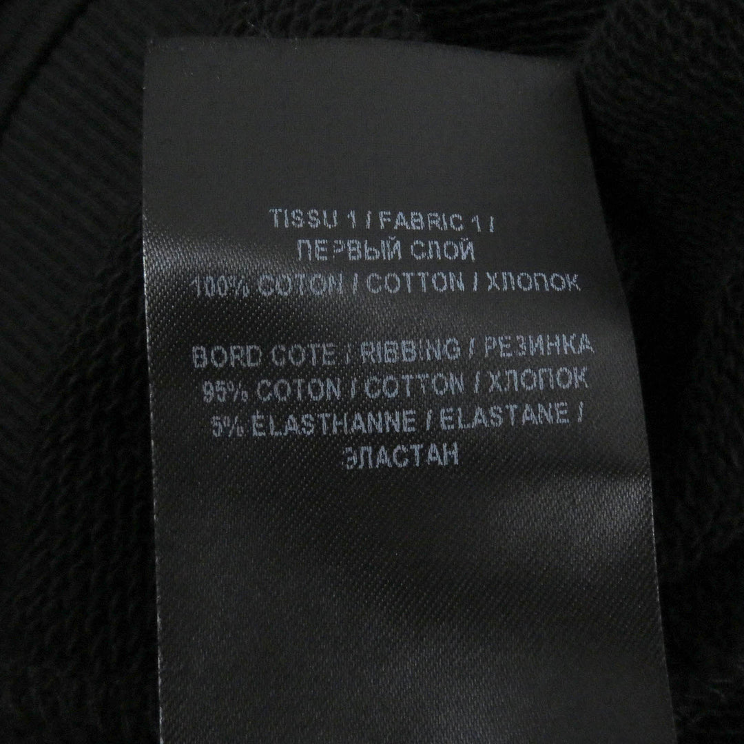 Great BALMAIN sweat Logo embossed crew neck sweatshirt black cotton mens S