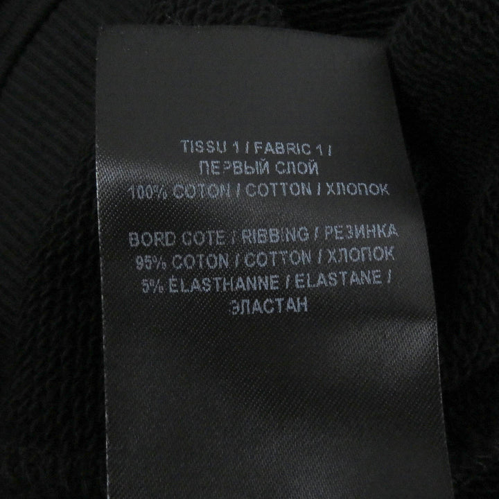 Great BALMAIN sweat Logo embossed crew neck sweatshirt black cotton mens S