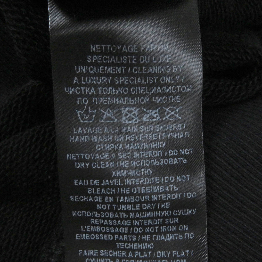 Great BALMAIN sweat Logo embossed crew neck sweatshirt black cotton mens S