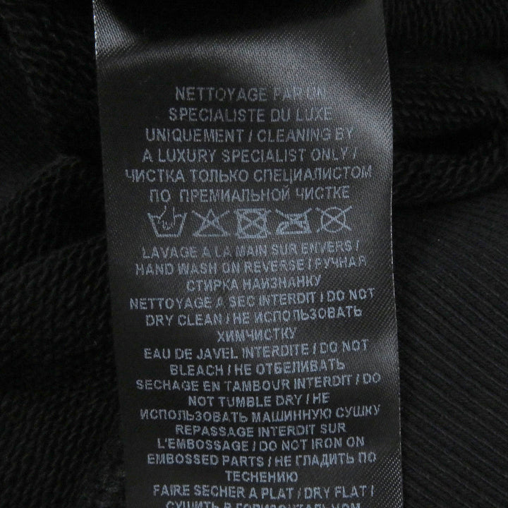 Great BALMAIN sweat Logo embossed crew neck sweatshirt black cotton mens S