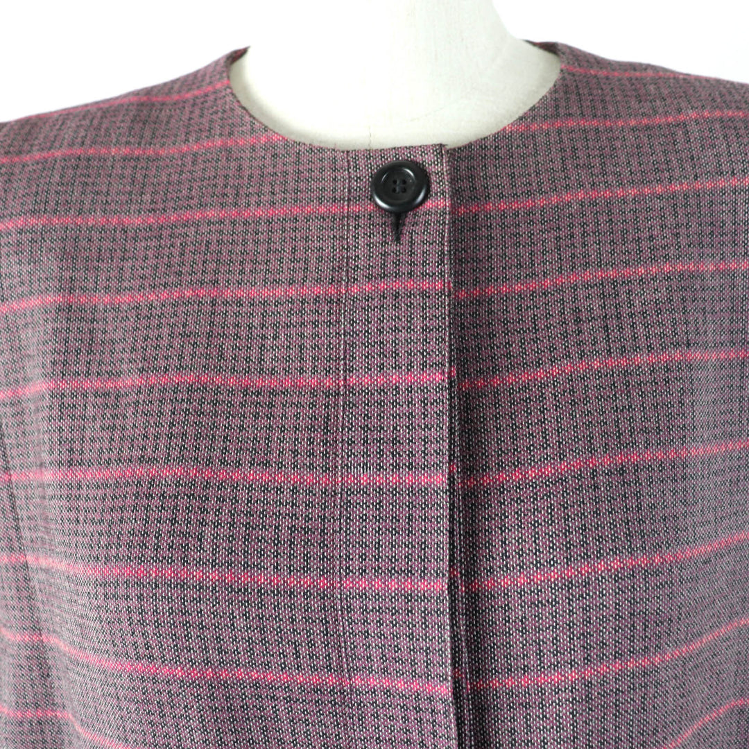 Excellent Christian Dior one piece All-over pattern design Long sleeves Purple Women 7