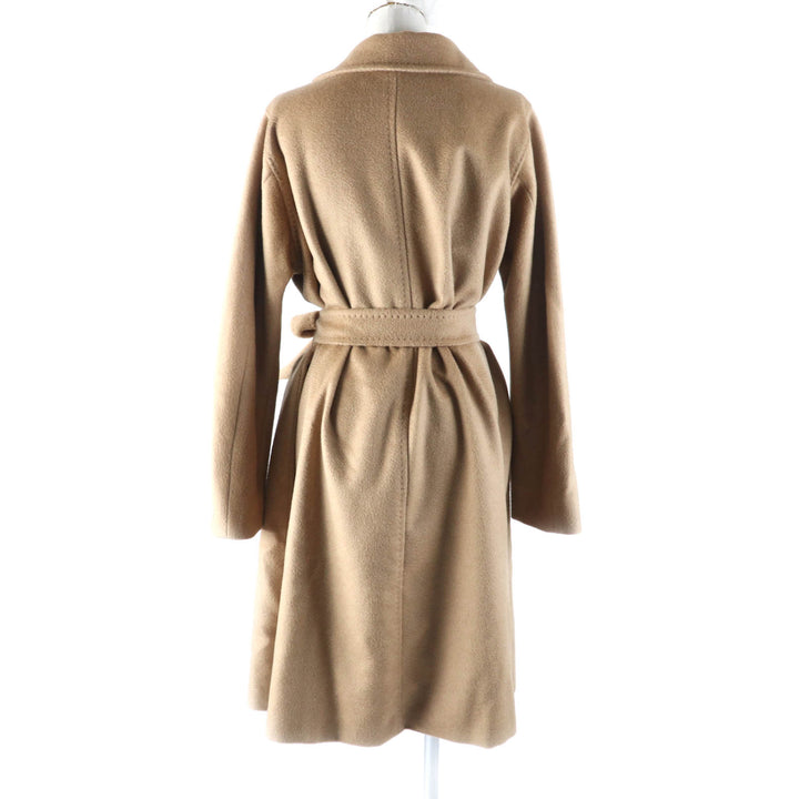 Excellent Max Mara coat Long length belt wrap Camel Camel Women 44 108611730