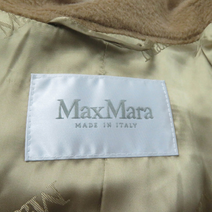 Excellent Max Mara coat Long length belt wrap Camel Camel Women 44 108611730