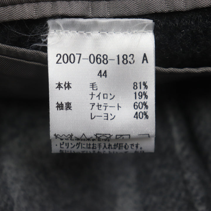 Pristine TITO ALLEGRETTO Chester coat Lining Check Pattern Single Dark gray 44