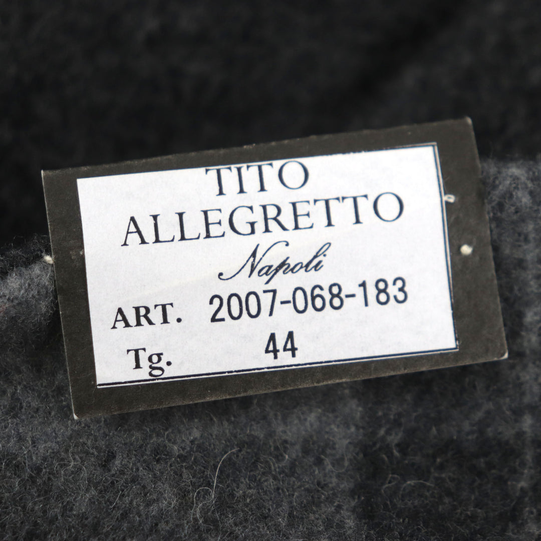 Pristine TITO ALLEGRETTO Chester coat Lining Check Pattern Single Dark gray 44