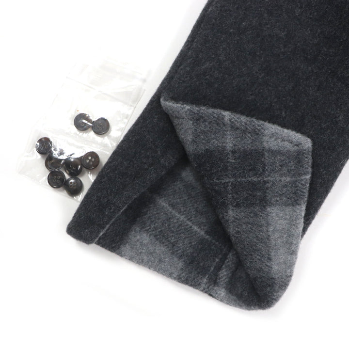 Pristine TITO ALLEGRETTO Chester coat Lining Check Pattern Single Dark gray 44