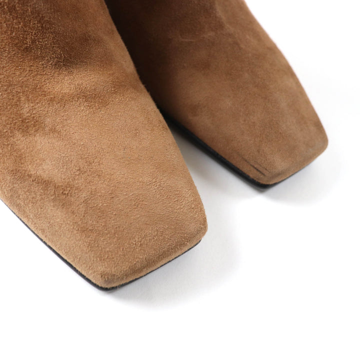 Excellent HERMES short boots attached Leather Sidezip Suede leather 35 232082Z