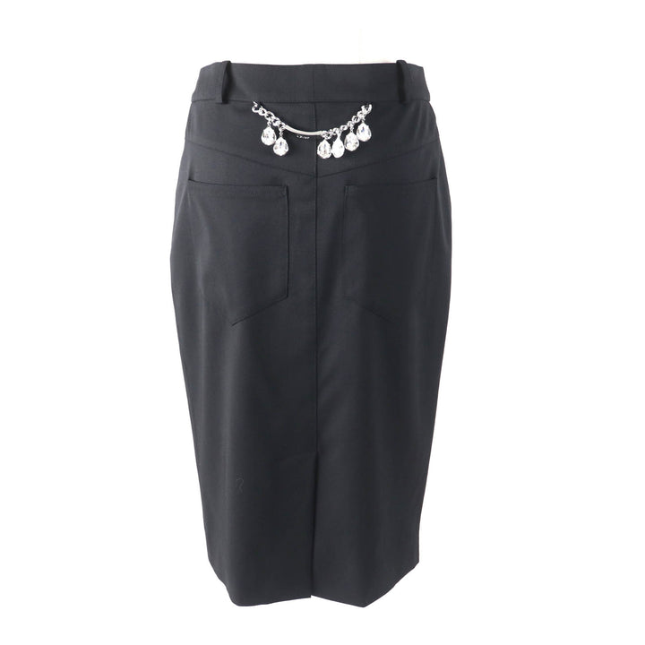 Excellent Christian Dior skirt Galliano period, back jeweled, Women 34 4H12033422