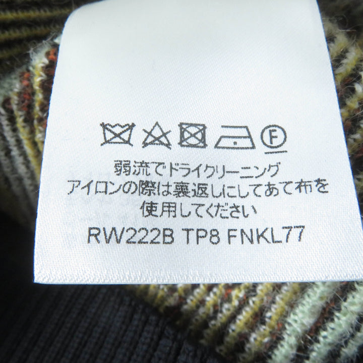 Pristine LOUIS VUITTON knit Leather long sleeves multicolor wool Women S 1AAMCF