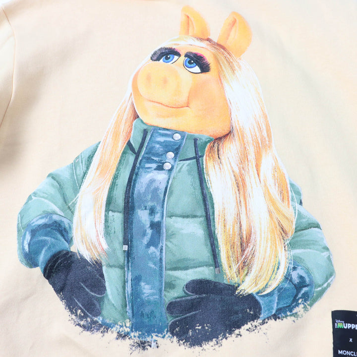 Pristine MONCLER GENIUS 2×Disney sweat Muppet Show Graphic Print HOODIE cotton Women XS