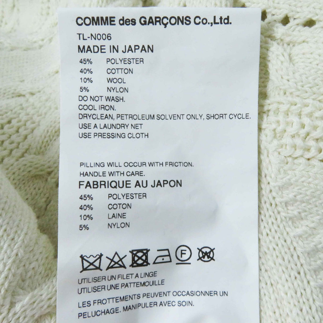 Excellent tao COMME des GARCONS knit bottle neck long sleeves