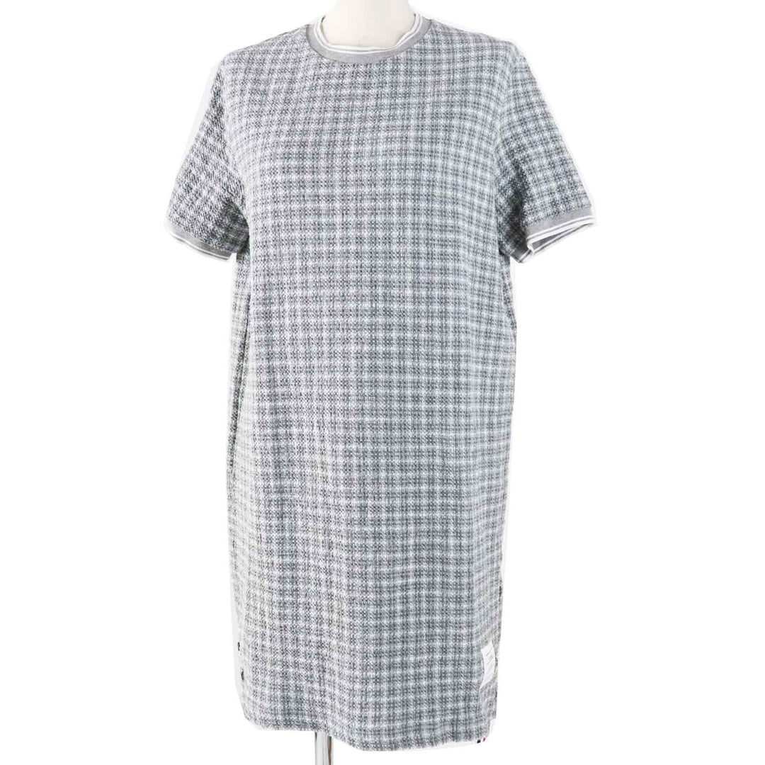Excellent THOM BROWNE one piece gray cotton Women 40 FJD105A