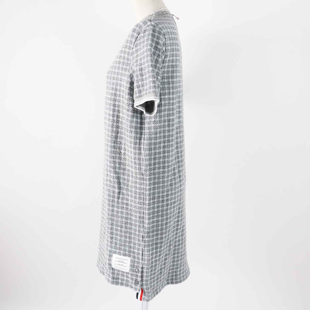 Excellent THOM BROWNE one piece gray cotton Women 40 FJD105A