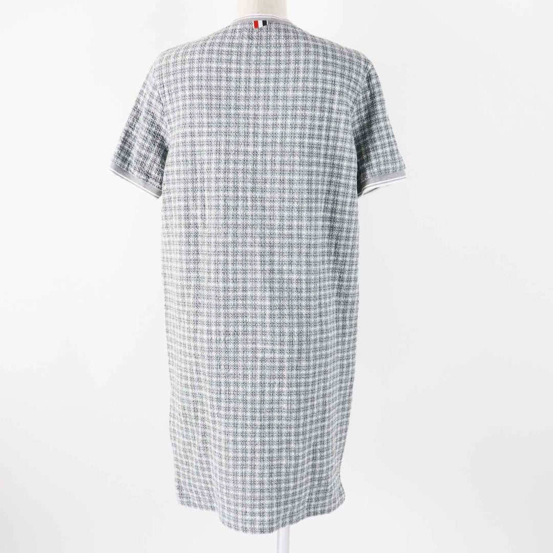 Excellent THOM BROWNE one piece gray cotton Women 40 FJD105A
