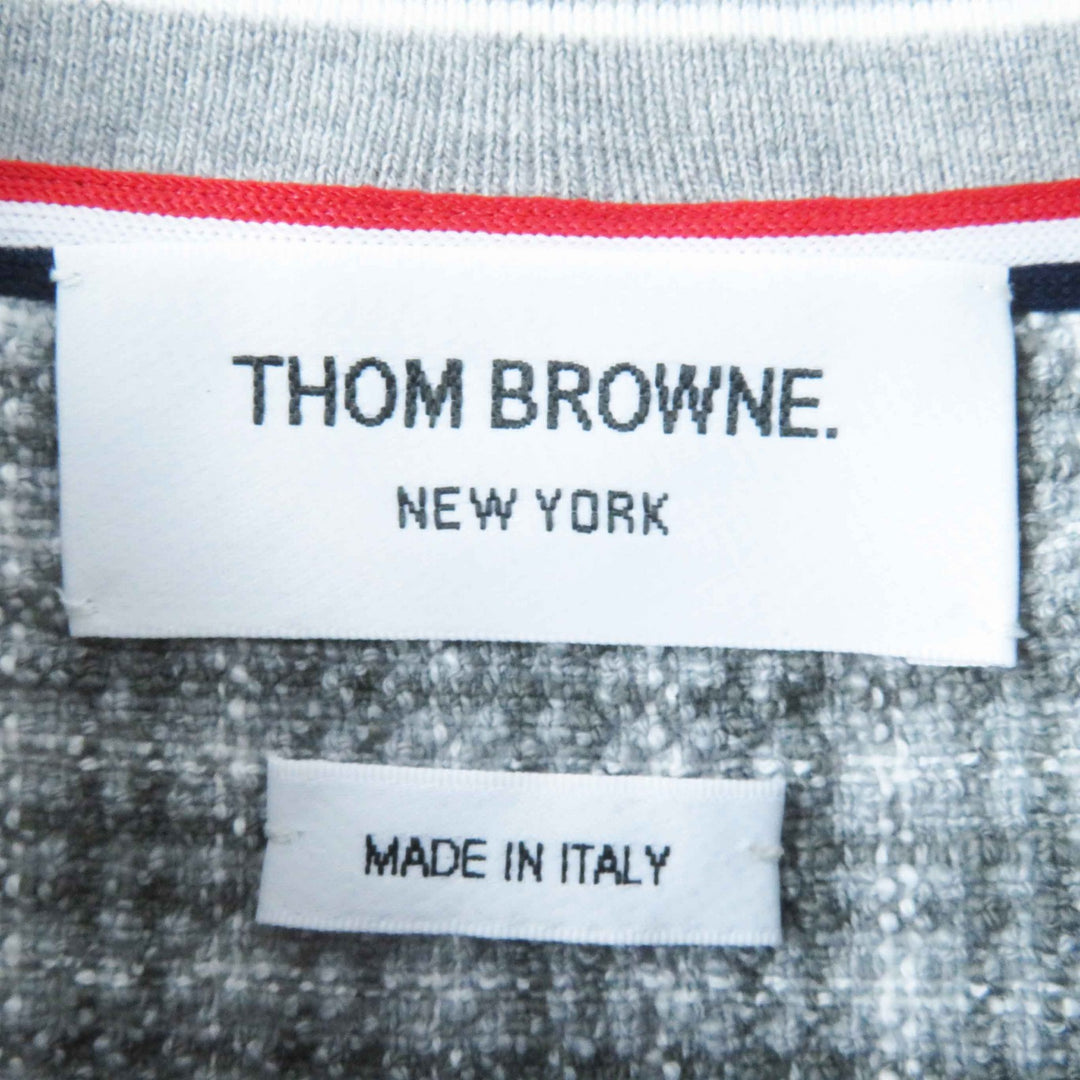 Excellent THOM BROWNE one piece gray cotton Women 40 FJD105A