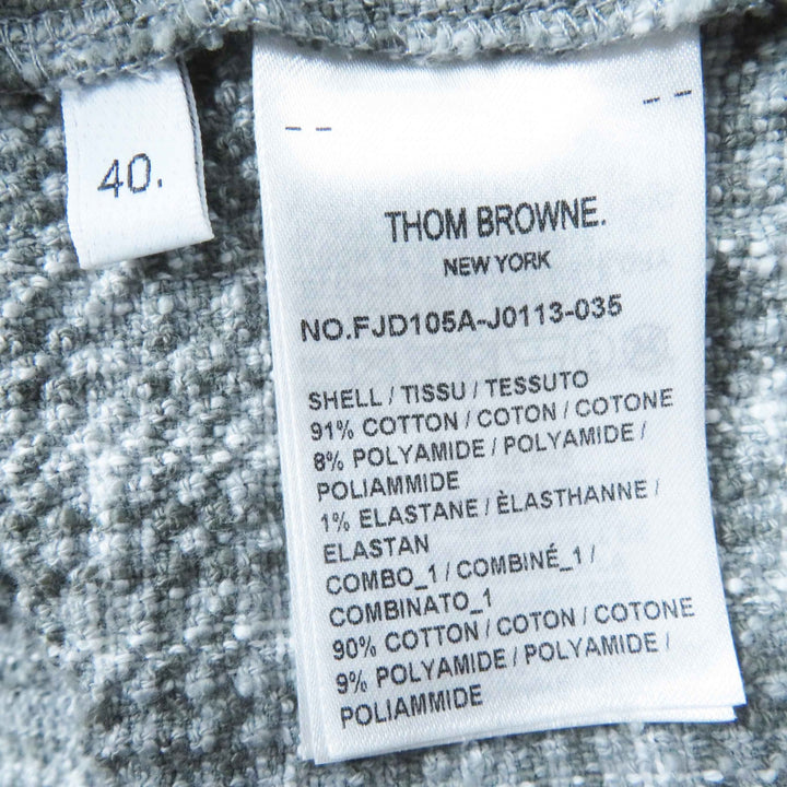 Excellent THOM BROWNE one piece gray cotton Women 40 FJD105A