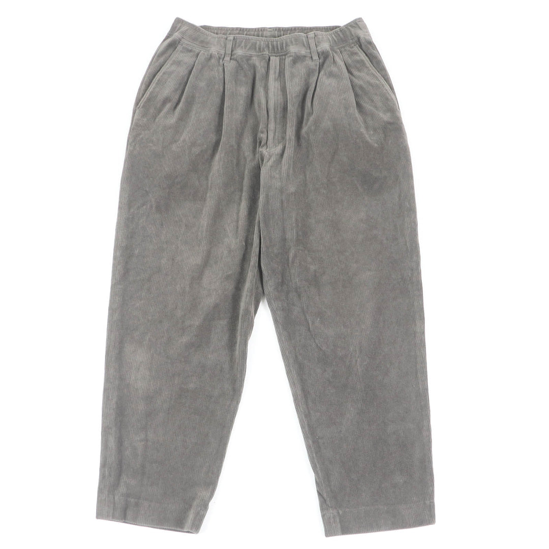 Great N.HOOLYWOOD Pants Corduroy Wide Tapered Easy charcoal cotton mens 38