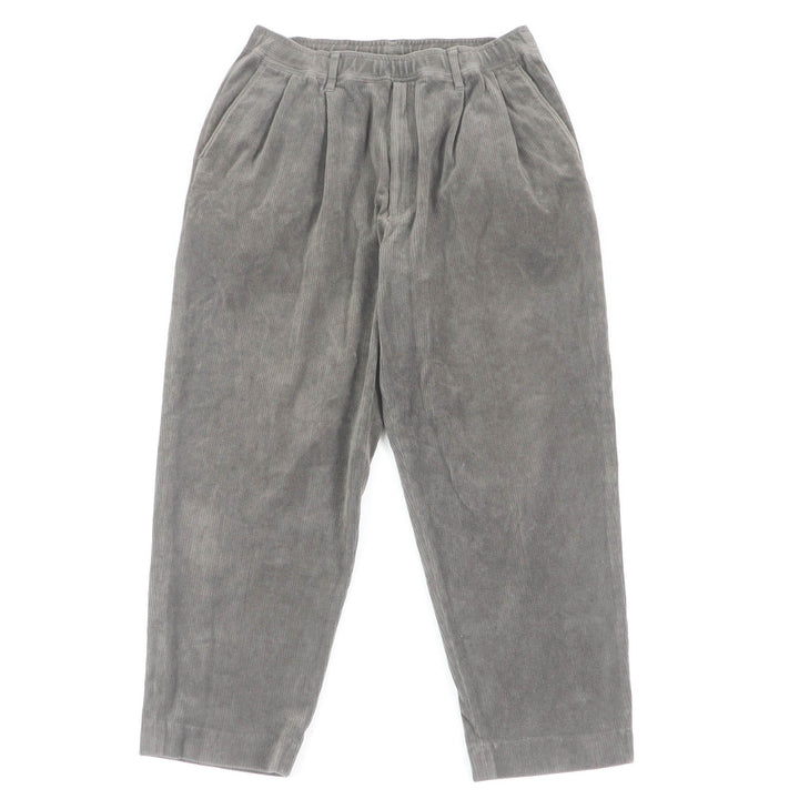 Great N.HOOLYWOOD Pants Corduroy Wide Tapered Easy charcoal cotton mens 38